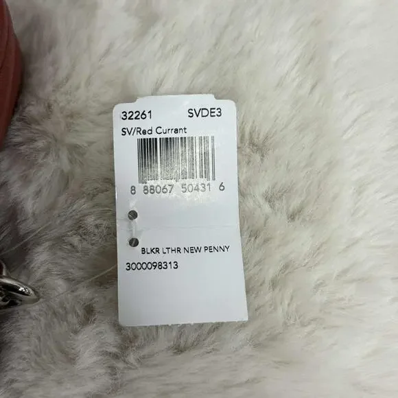 COACH Bleecker Penny Crossbody Bag Red Leather Turnlock NWT (Some Scuffing) - Picture 14 of 16